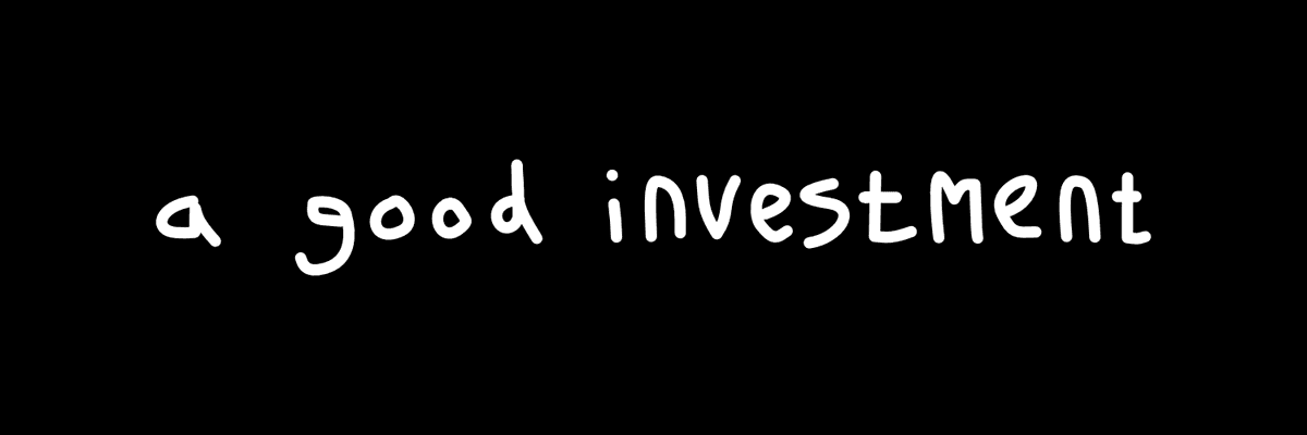 a good investment banner